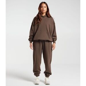 Gymshark Rest Day SET - Hoodie & Joggers Brown